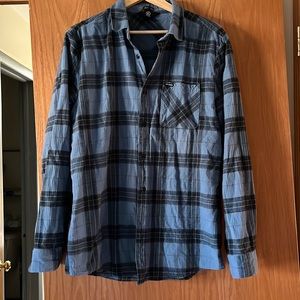 Mens Volcom Plaid Button Down